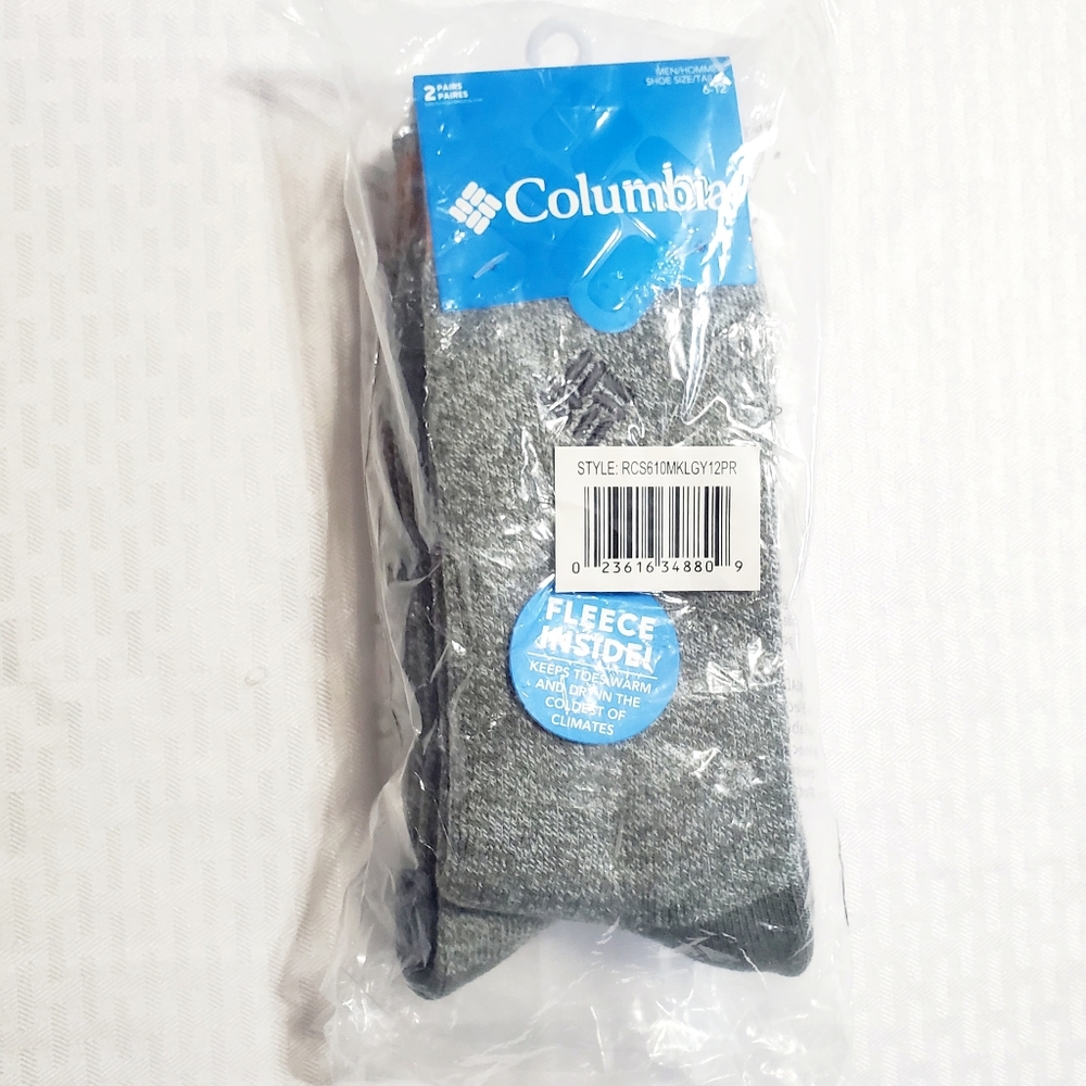 Columbia Men's  Thermal  Fleece  Crew  Socks - Picture 5 of 10